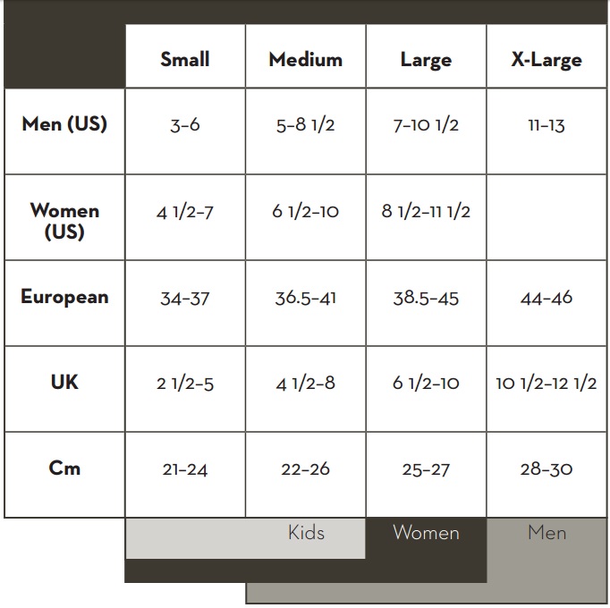 Dahlgren Size Guide