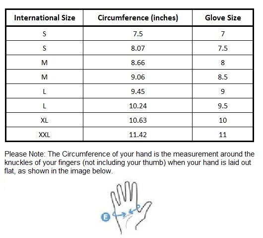 Standard Pants Size Chart