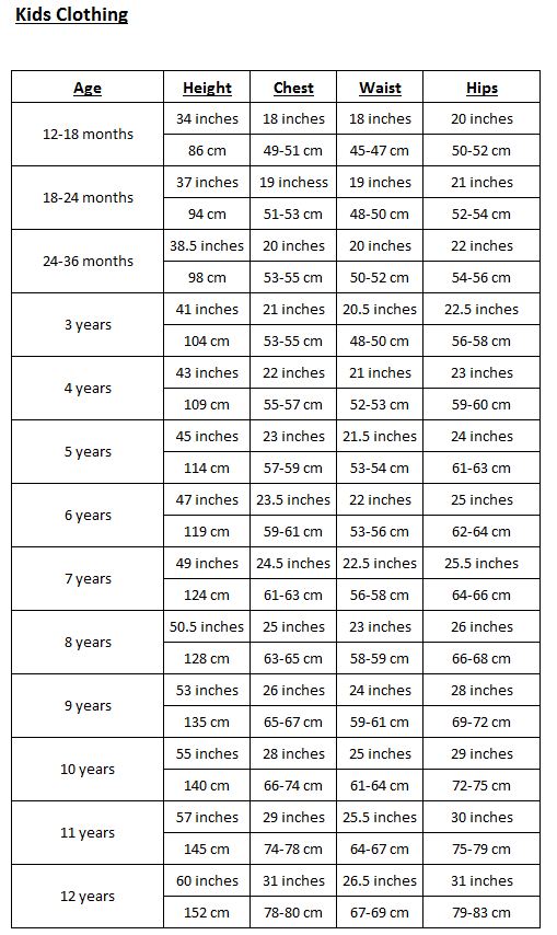 Furco Size Guide