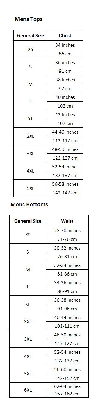 Maui and Sons Size Guide