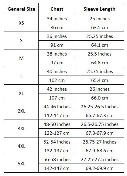 Kimberfeel Size Chart