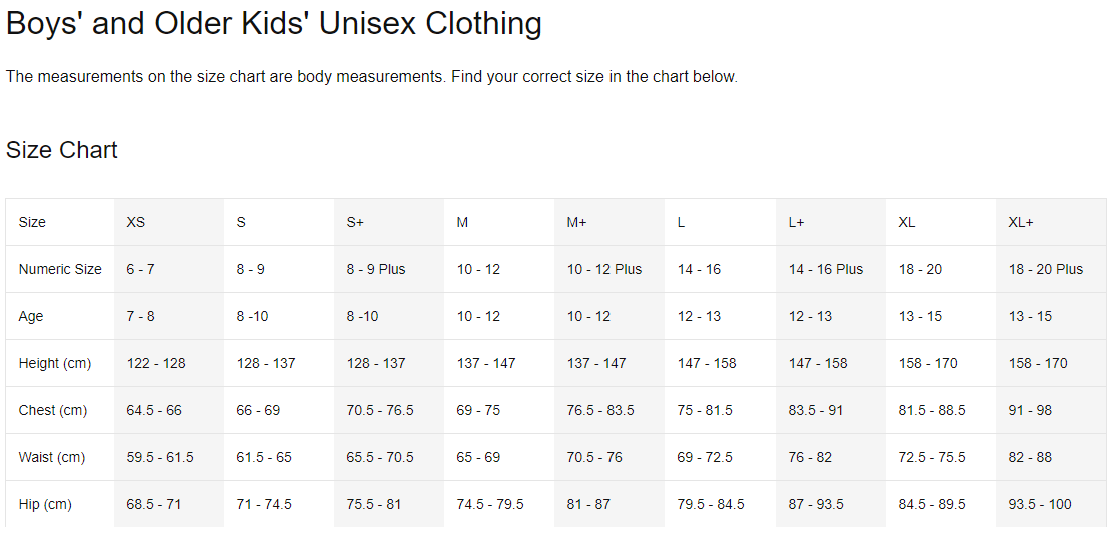 CINCH Boys Size Charts - CinchJeans.com