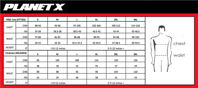 SIZE CHARTS — planet zero motorsports