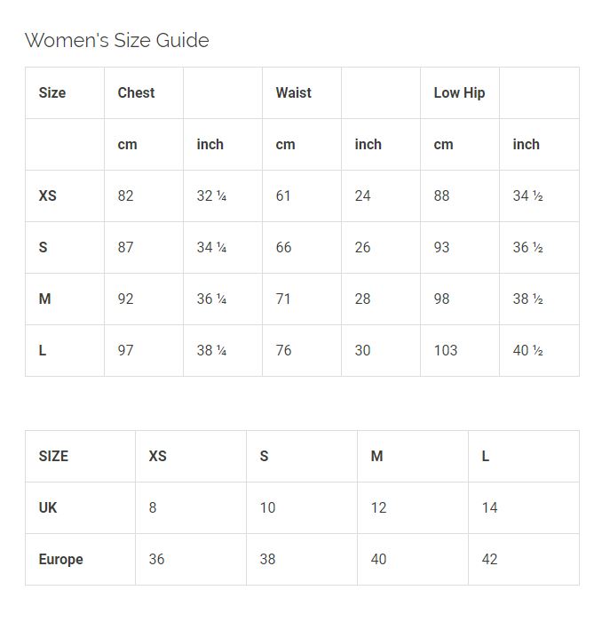 Size Guide + Fit Tips, size chart, betty size