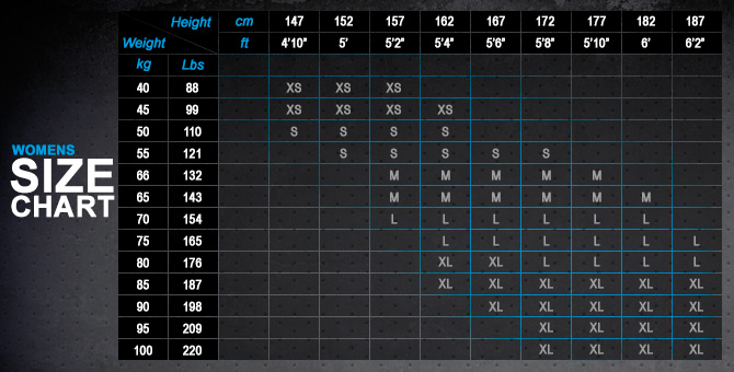 Zhik Size Guide