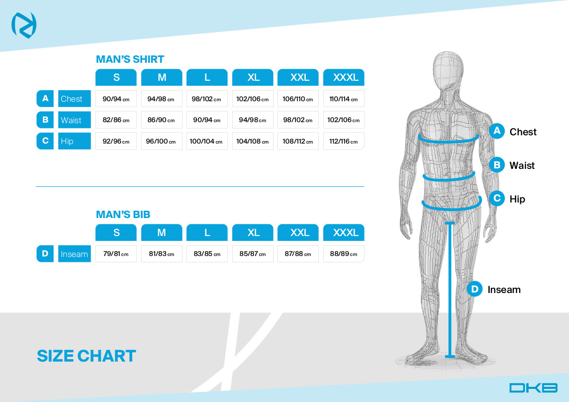 dk bike size chart