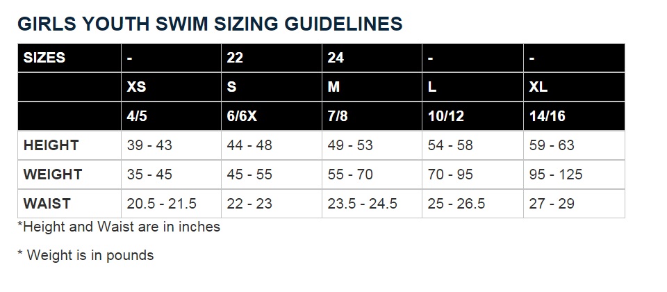 Tyr Size Guide