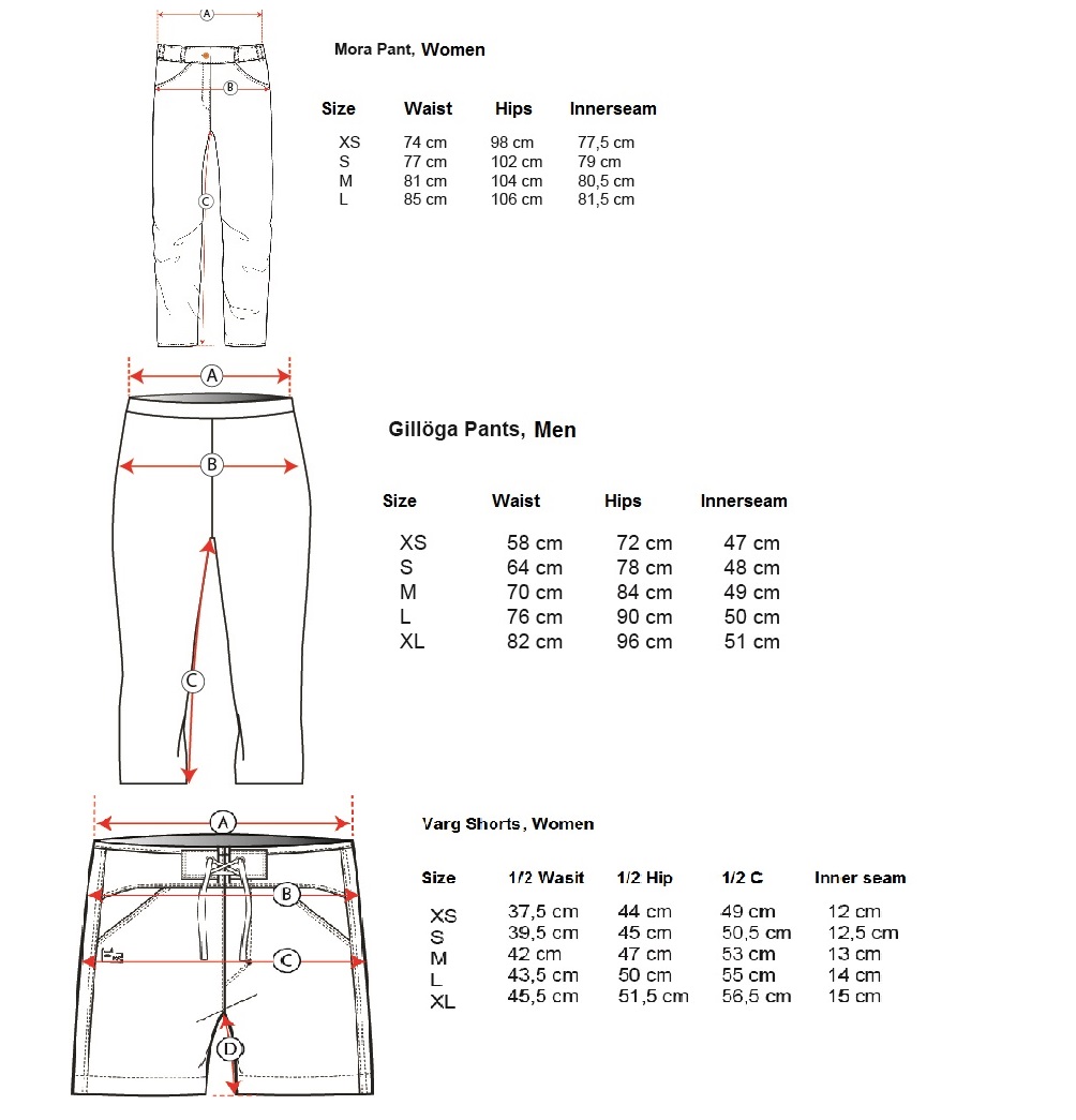 varg size guide