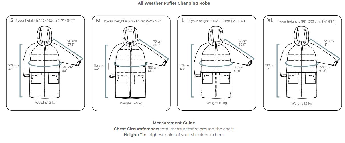 Vivida Lifestyle Size Guide