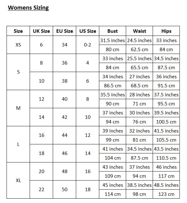 K2 Ski Size Chart