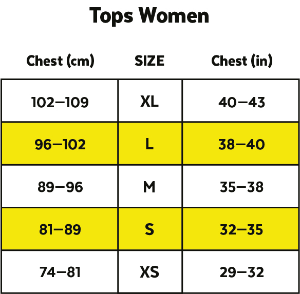 Zeropoint Size Guide